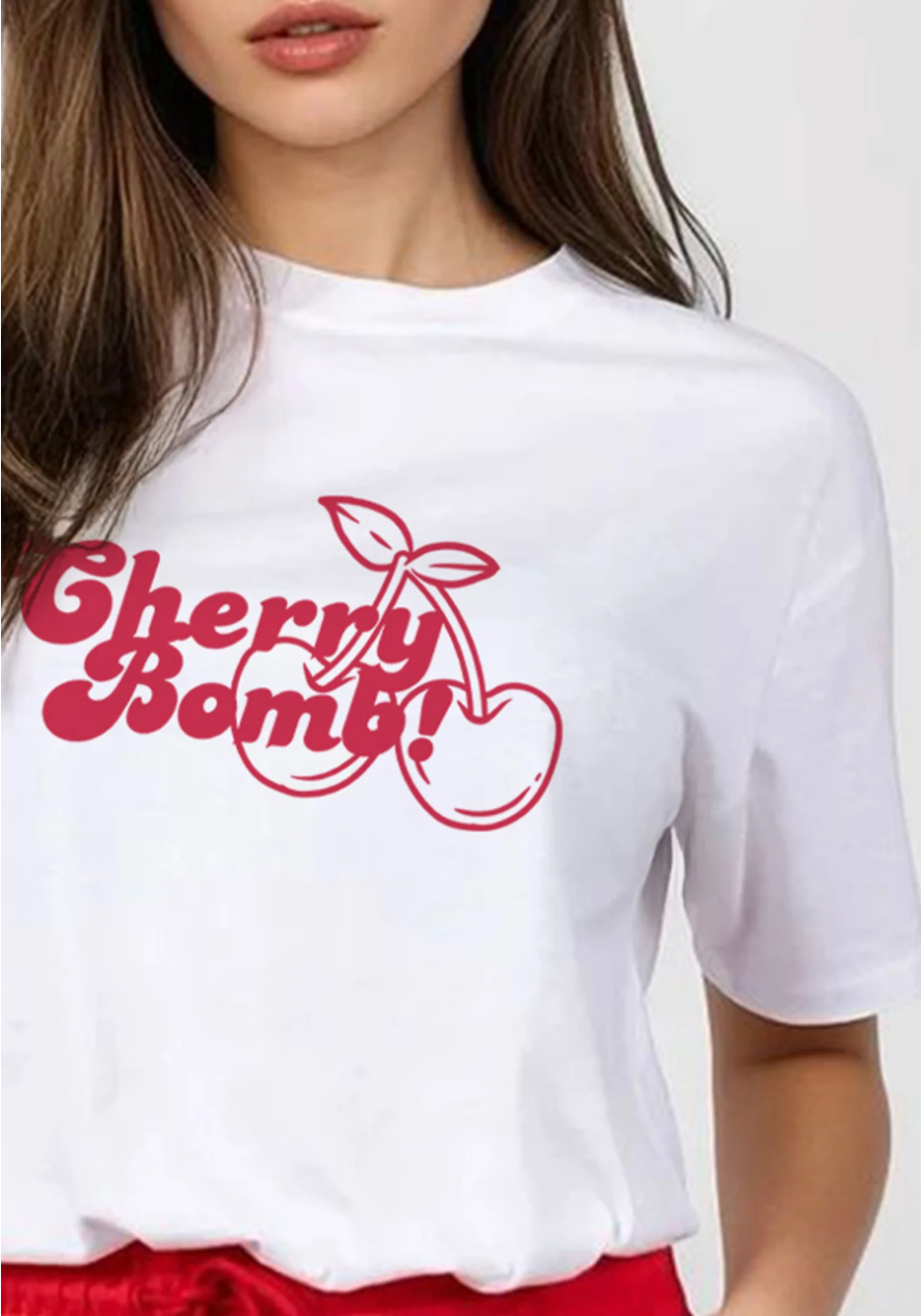 Joanie Cherry Red T-shirt and Short Co-Ord