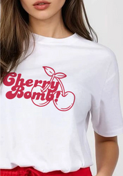 Joanie Cherry Red T-shirt and Short Co-Ord