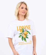 Regular Fit T-shirt in Limone Fresco Print
