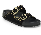 Birkenstock Arizona Rivet Suede Leather - Black