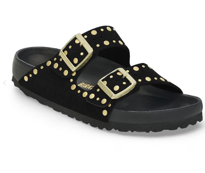 Birkenstock Arizona Rivet Suede Leather - Black