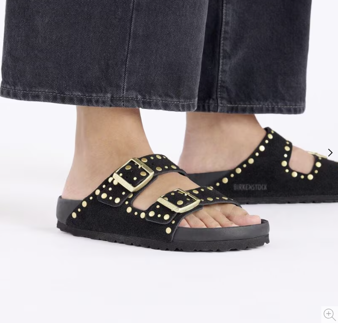 Birkenstock Arizona Rivet Suede Leather - Black