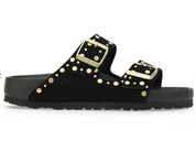 Birkenstock Arizona Rivet Suede Leather - Black