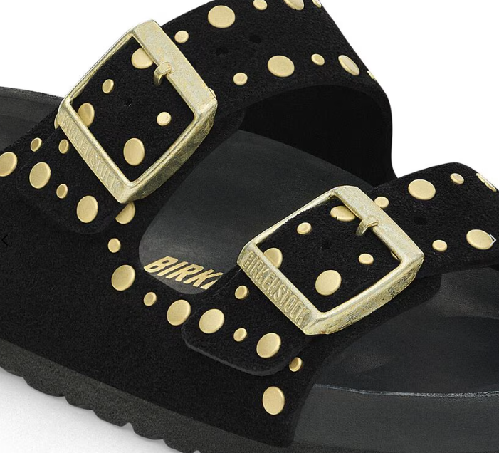 Birkenstock Arizona Rivet Suede Leather - Black
