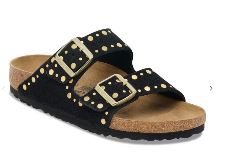 Birkenstock Arizona Rivet Suede - Black