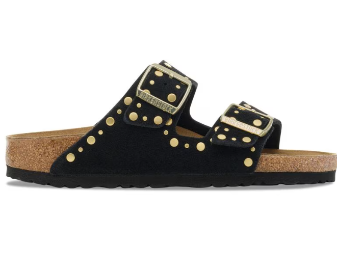 Birkenstock Arizona Rivet Suede - Black
