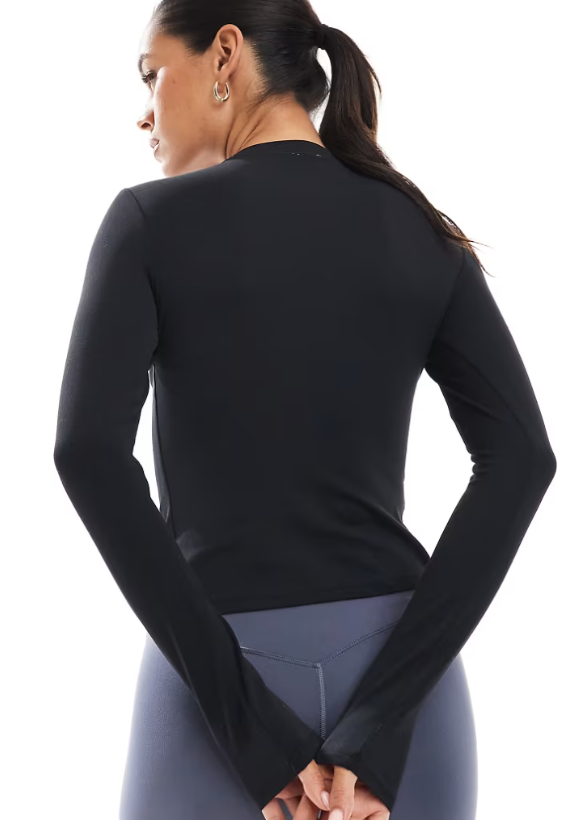AGON Signature Espresso Long-Sleeve-Top Black