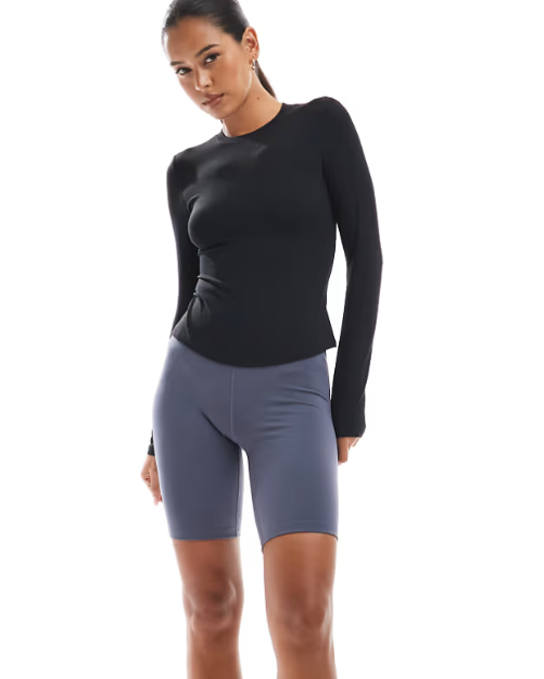 AGON Signature Espresso Long-Sleeve-Top Black