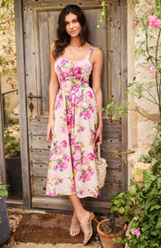 The Alina Strappy Sun Dress with Full Skirt