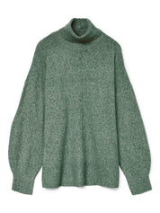 Doffy Roll Neck Pullover Green