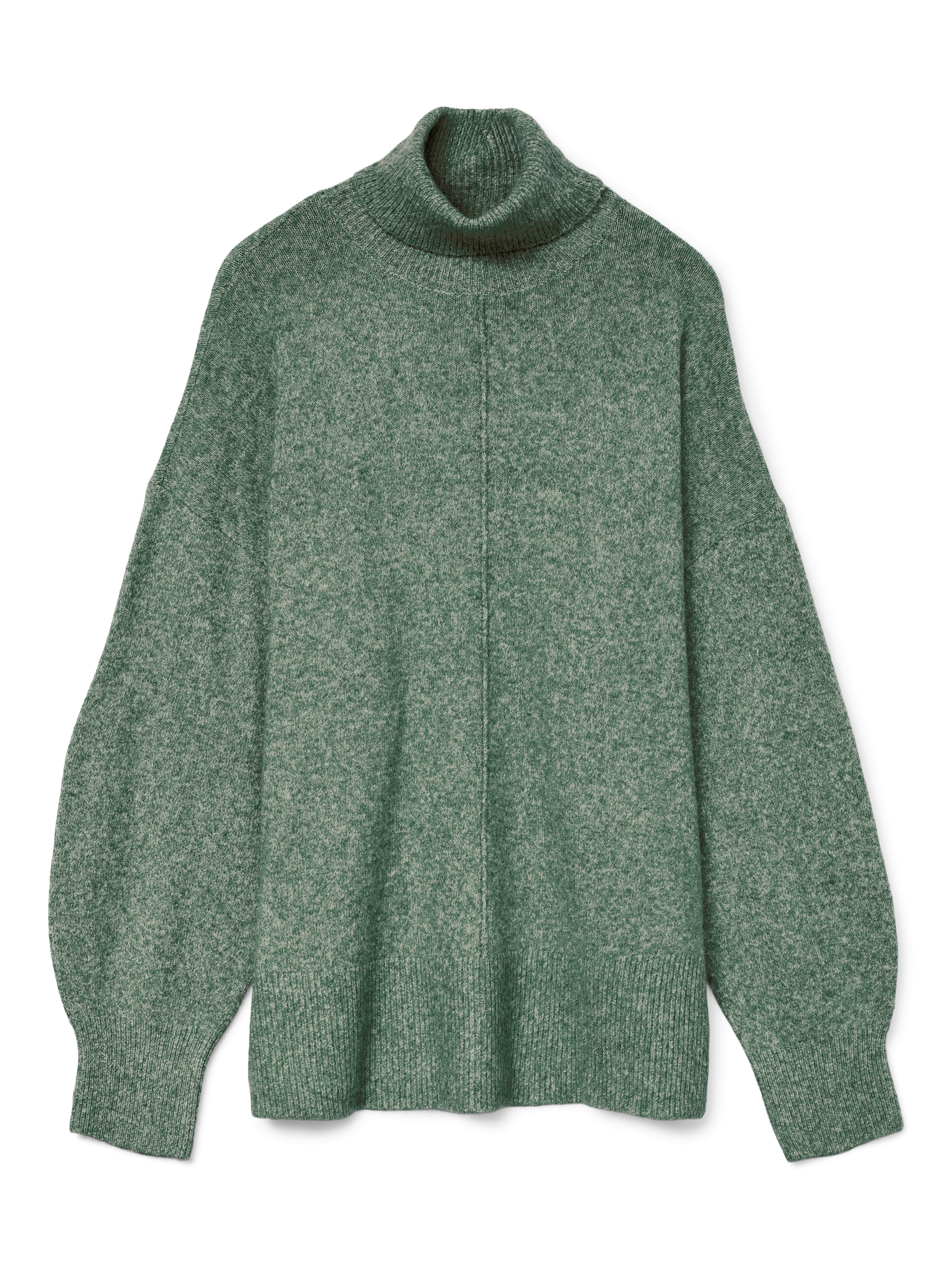 Doffy Roll Neck Pullover Green