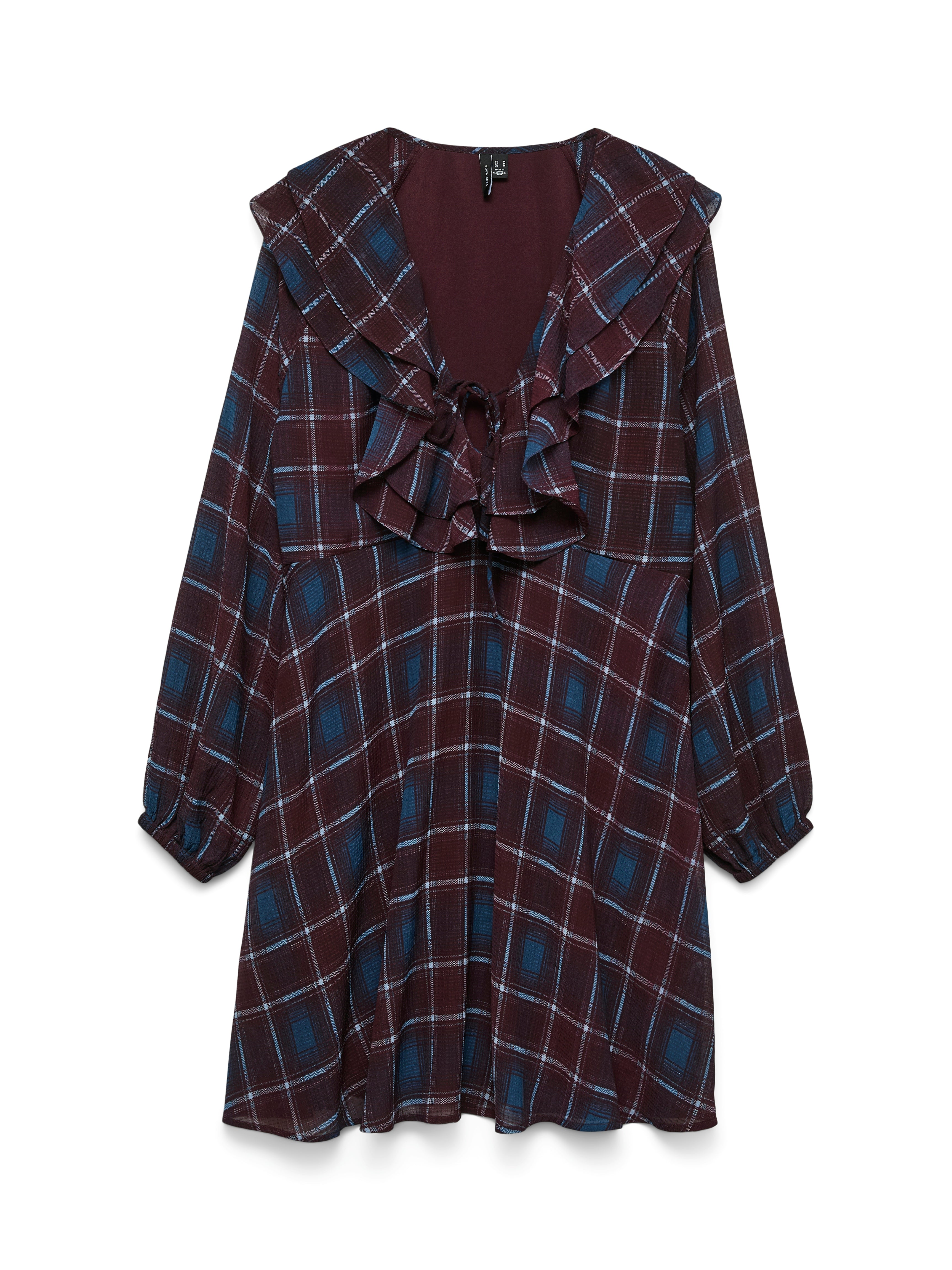 Emilie Short Checked Dress