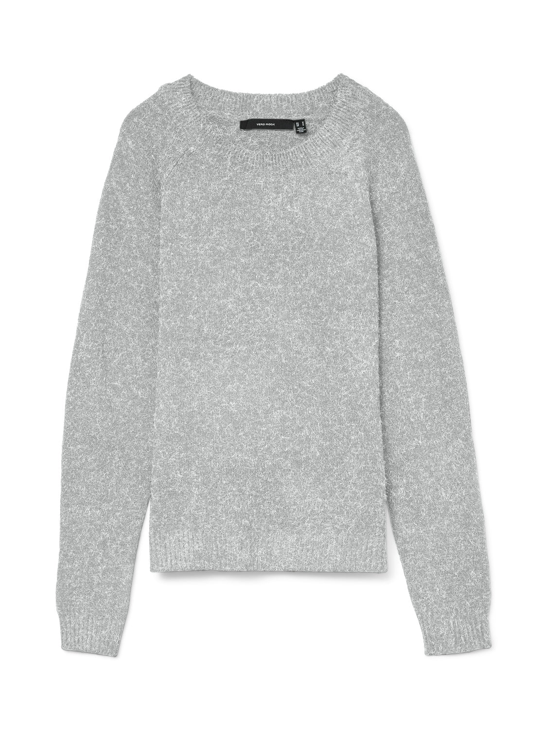Doffy Grey Long Sleeve Knit Pullover