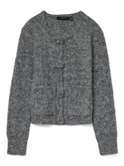 Blossom Grey Flower Cardigan