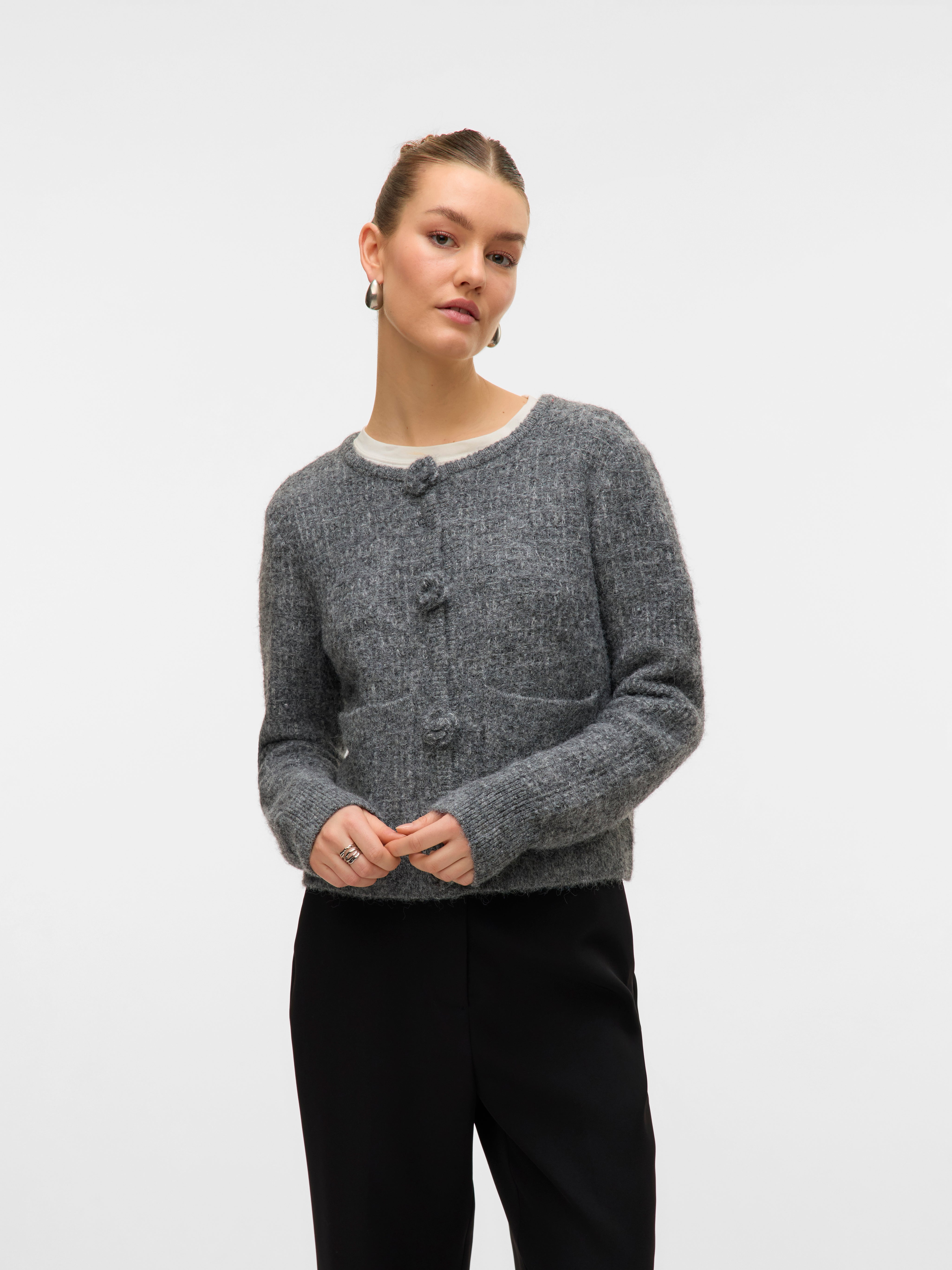 Blossom Grey Flower Cardigan