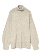 Doffy Roll Neck Pullover Cream