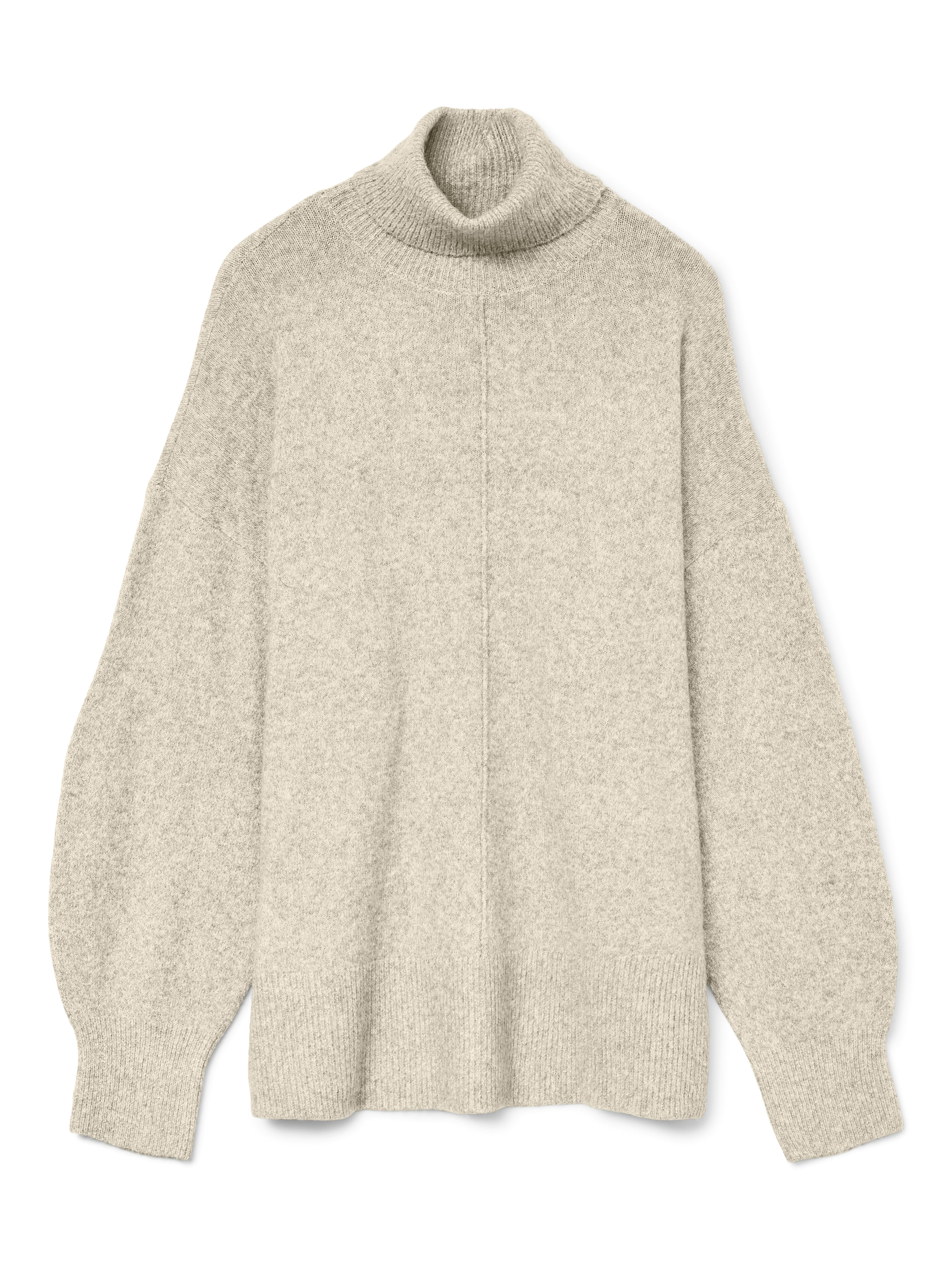 Doffy Roll Neck Pullover Cream