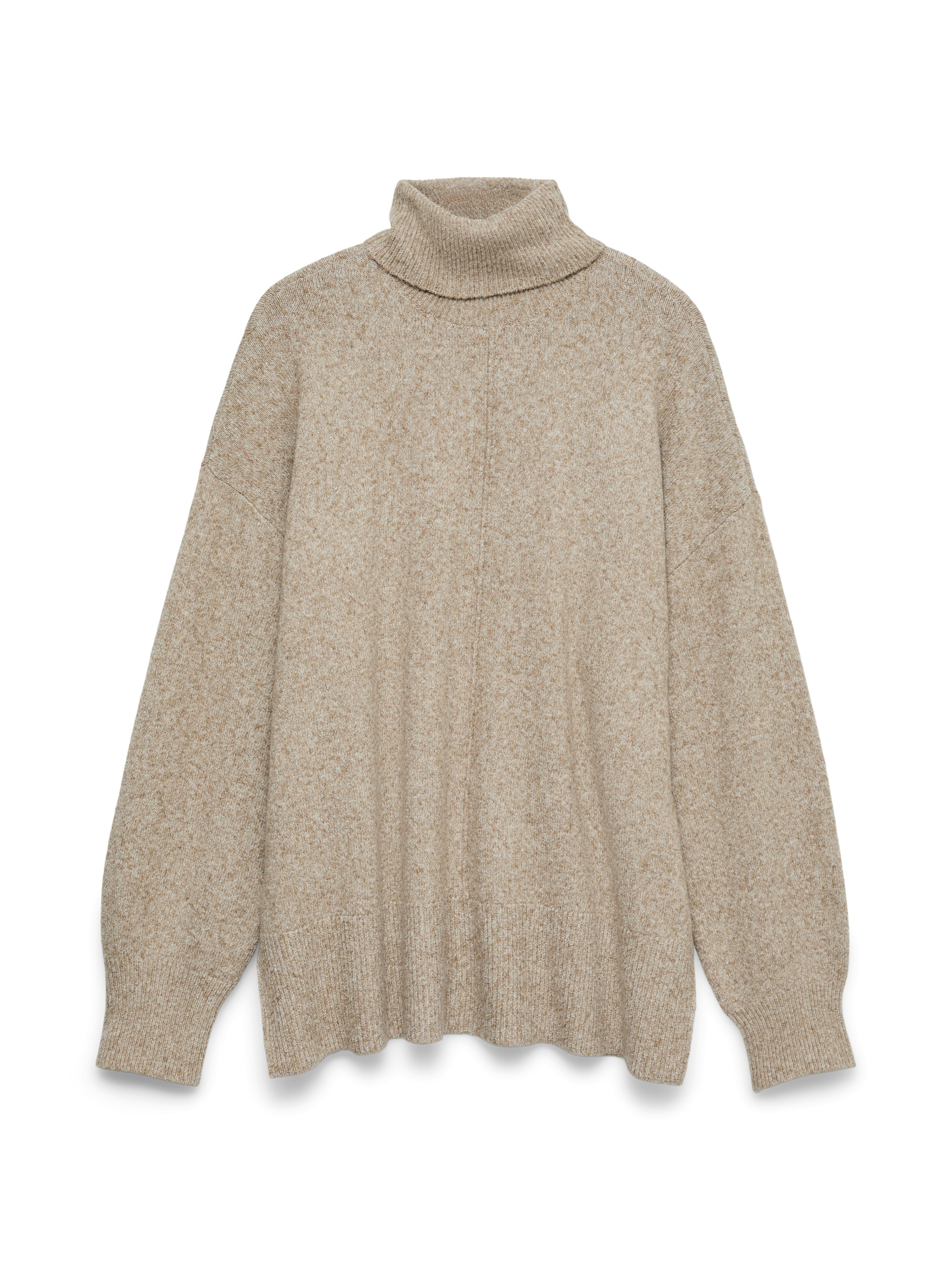 Doffy Roll Neck Pullover Sepia
