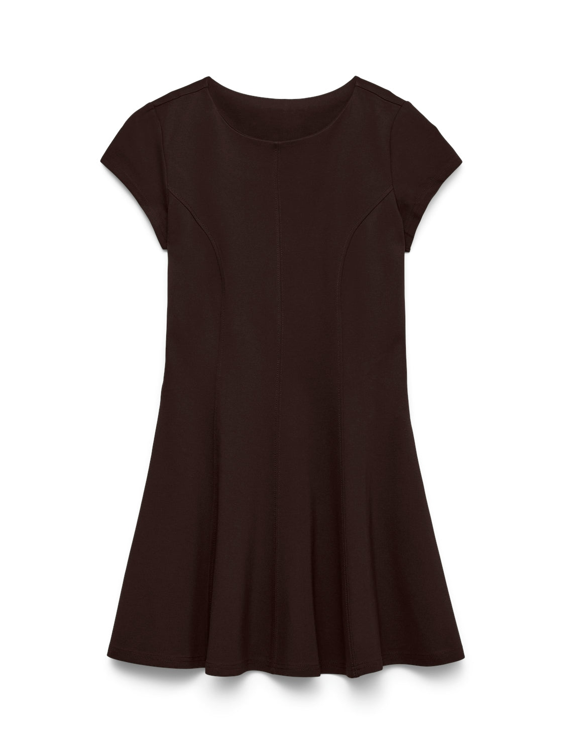 Jazlyn Brown Waisted Short Dress