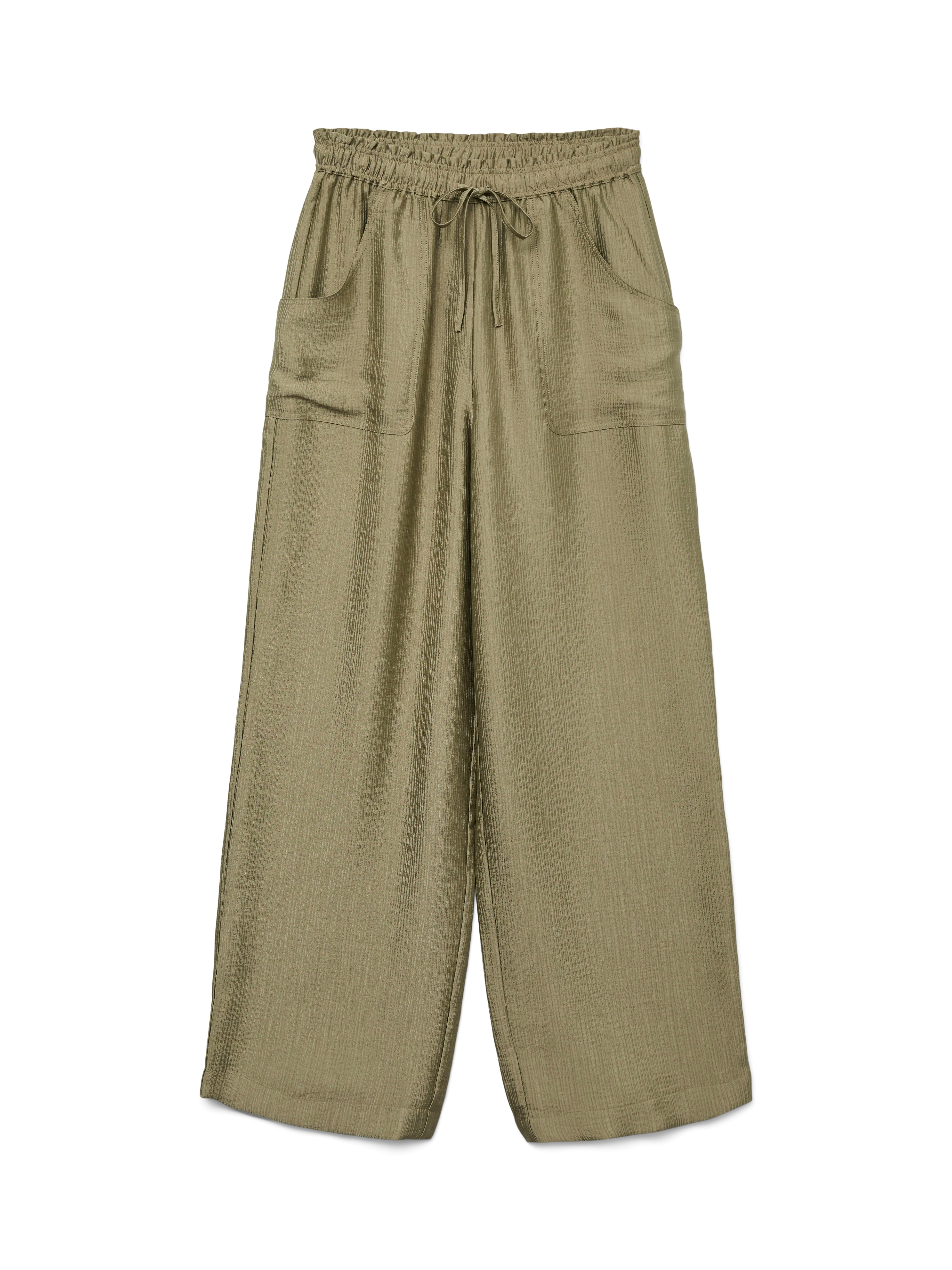 Toma Green Straight Leg Trousers