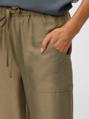 Toma Green Straight Leg Trousers
