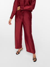 Toma Burnt Red Straight Leg Trousers