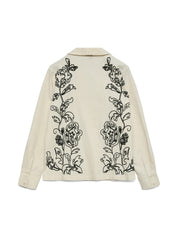 Calliope Linen Mix Print Shirt