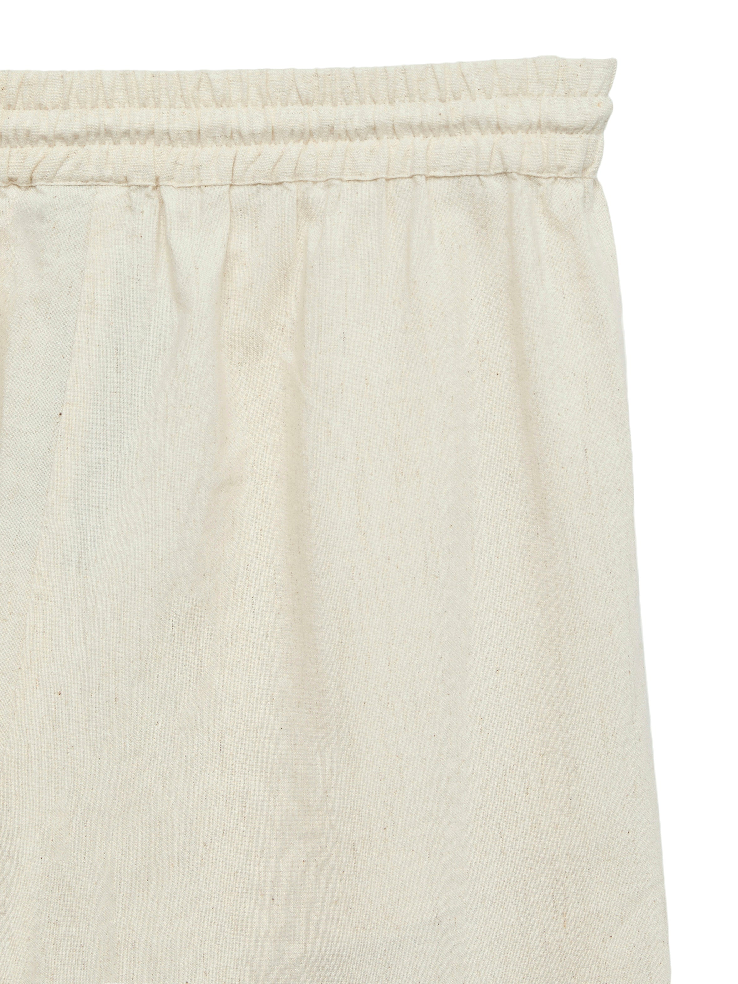 Calliope Linen Mix Print Wide Leg Trousers