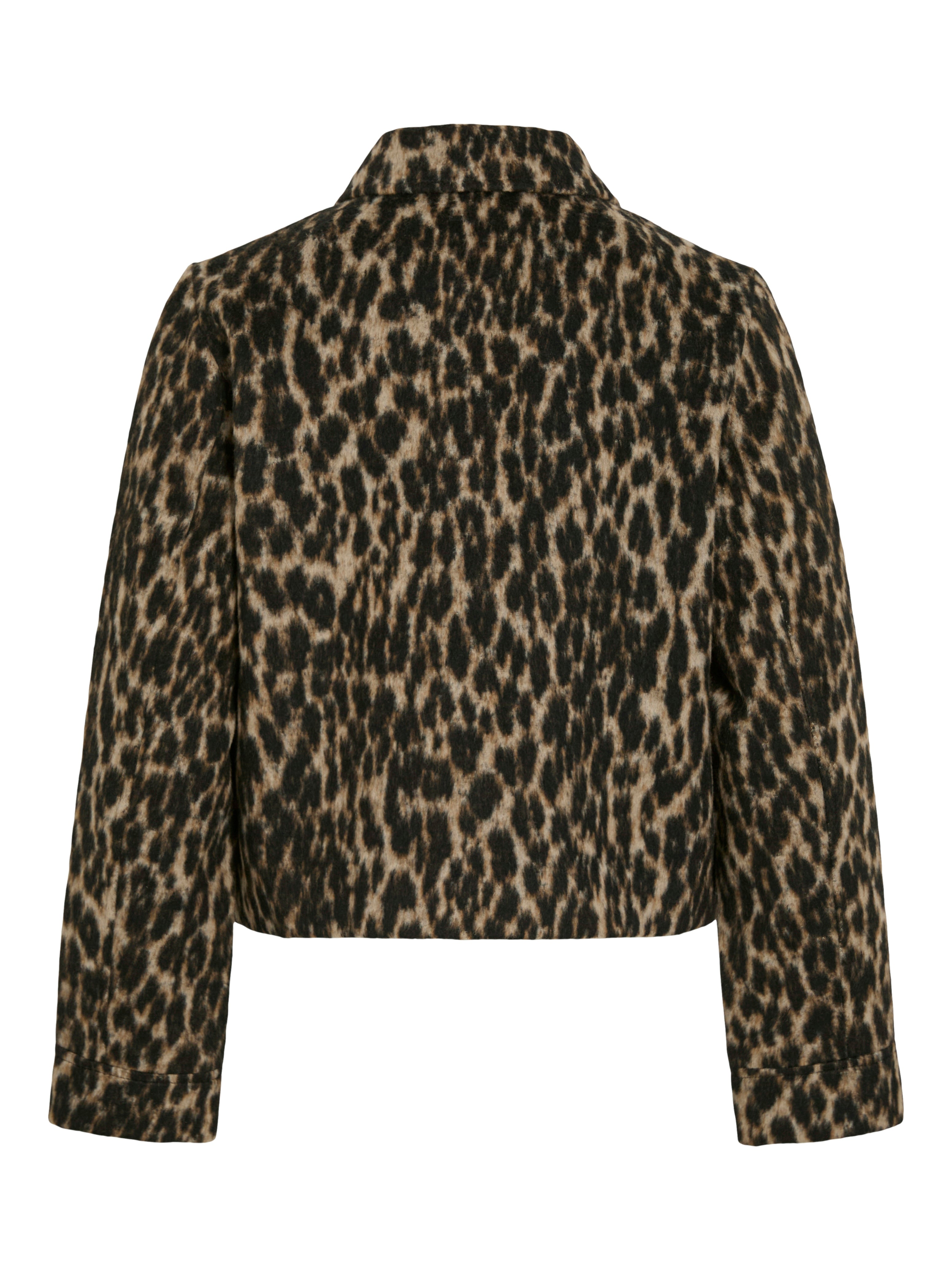 Simba Leopard Short Jacket with Gold Buttons