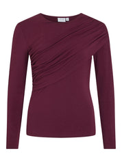 Sempa  Drape Detail Long Sleeve Top