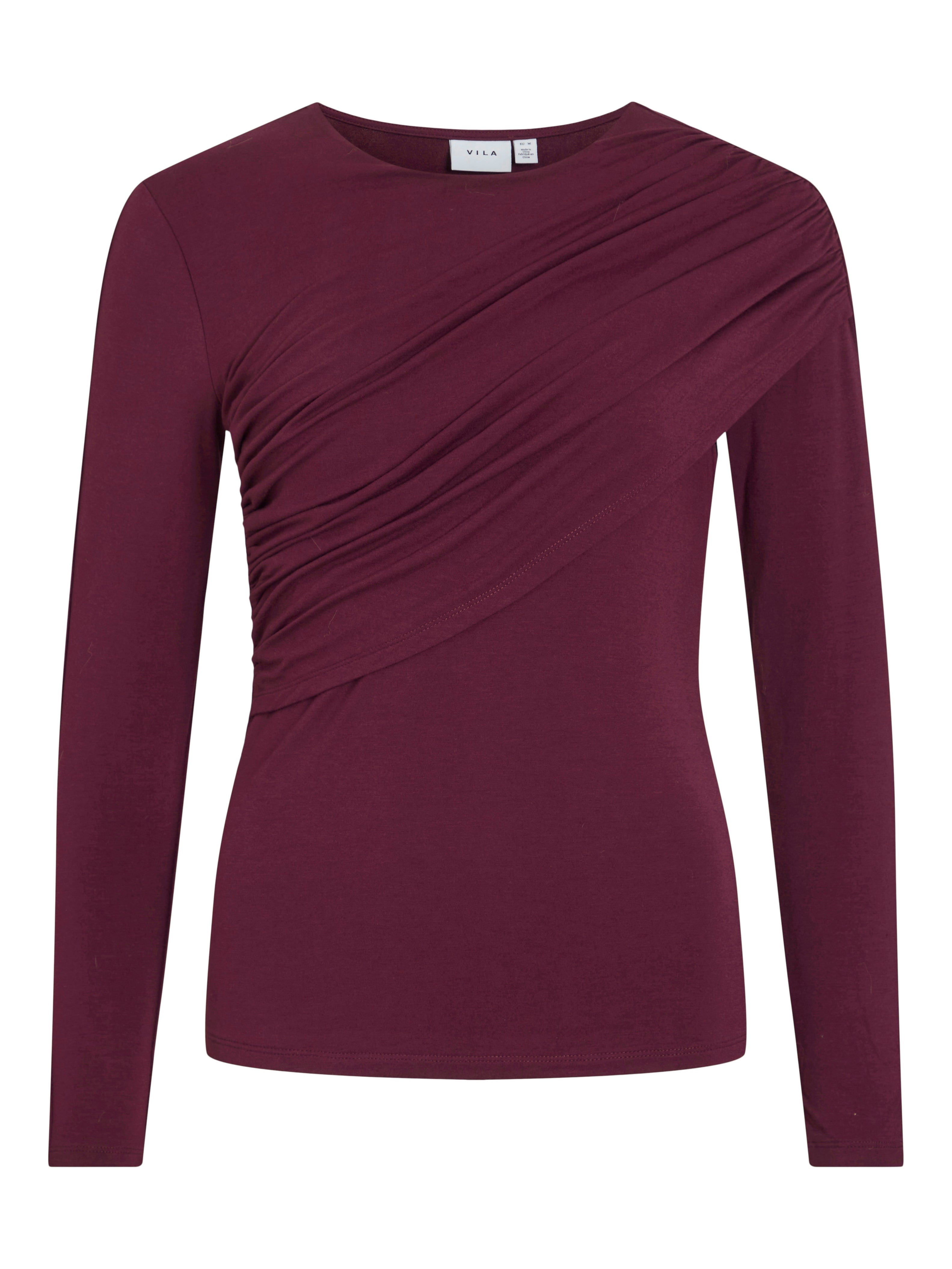 Sempa  Drape Detail Long Sleeve Top