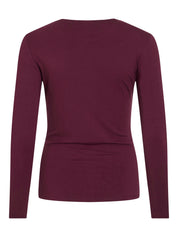 Sempa  Drape Detail Long Sleeve Top