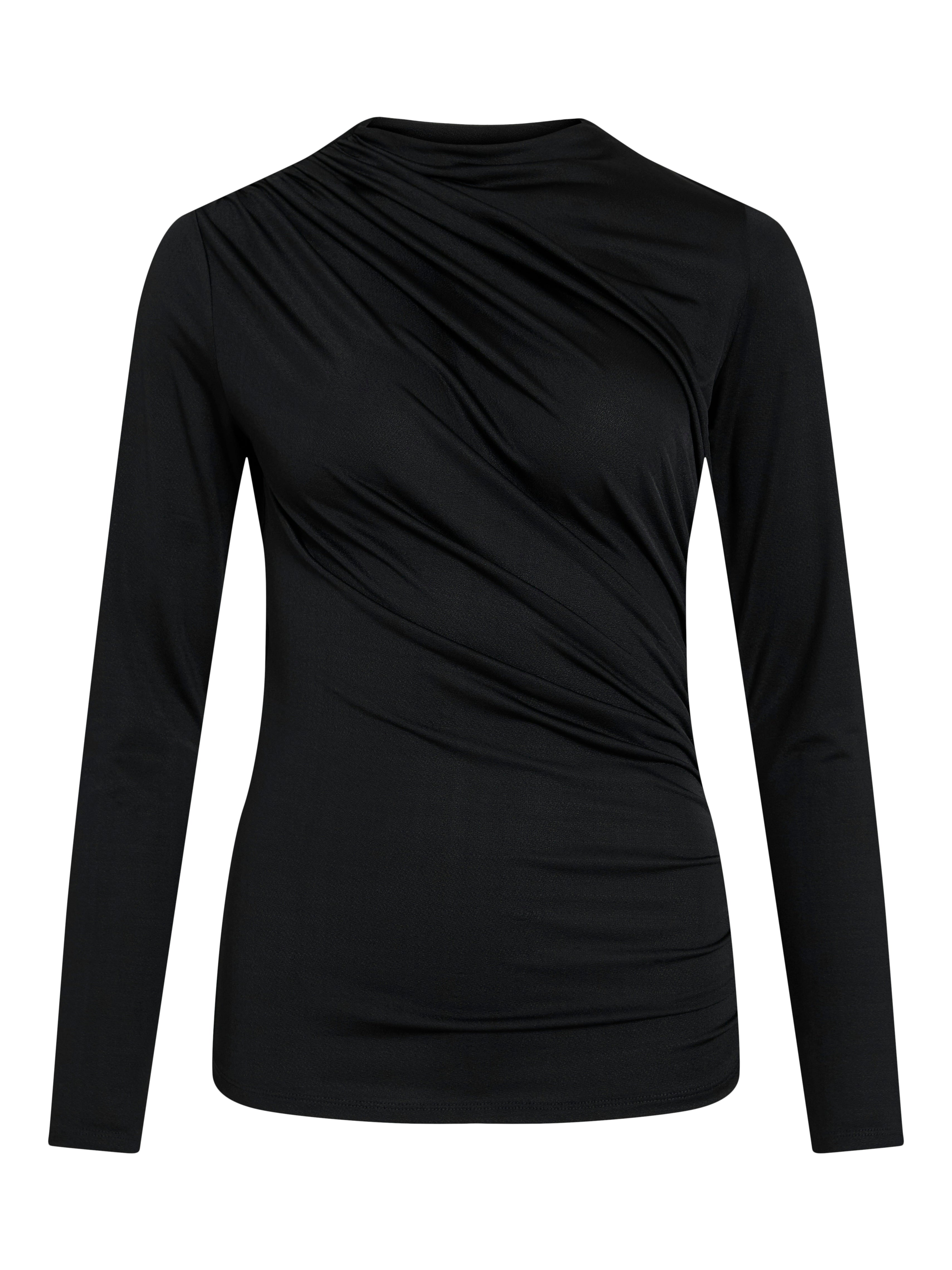 Zurna Funnel neck Draped Detail Top