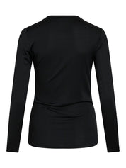 Zurna Funnel neck Draped Detail Top