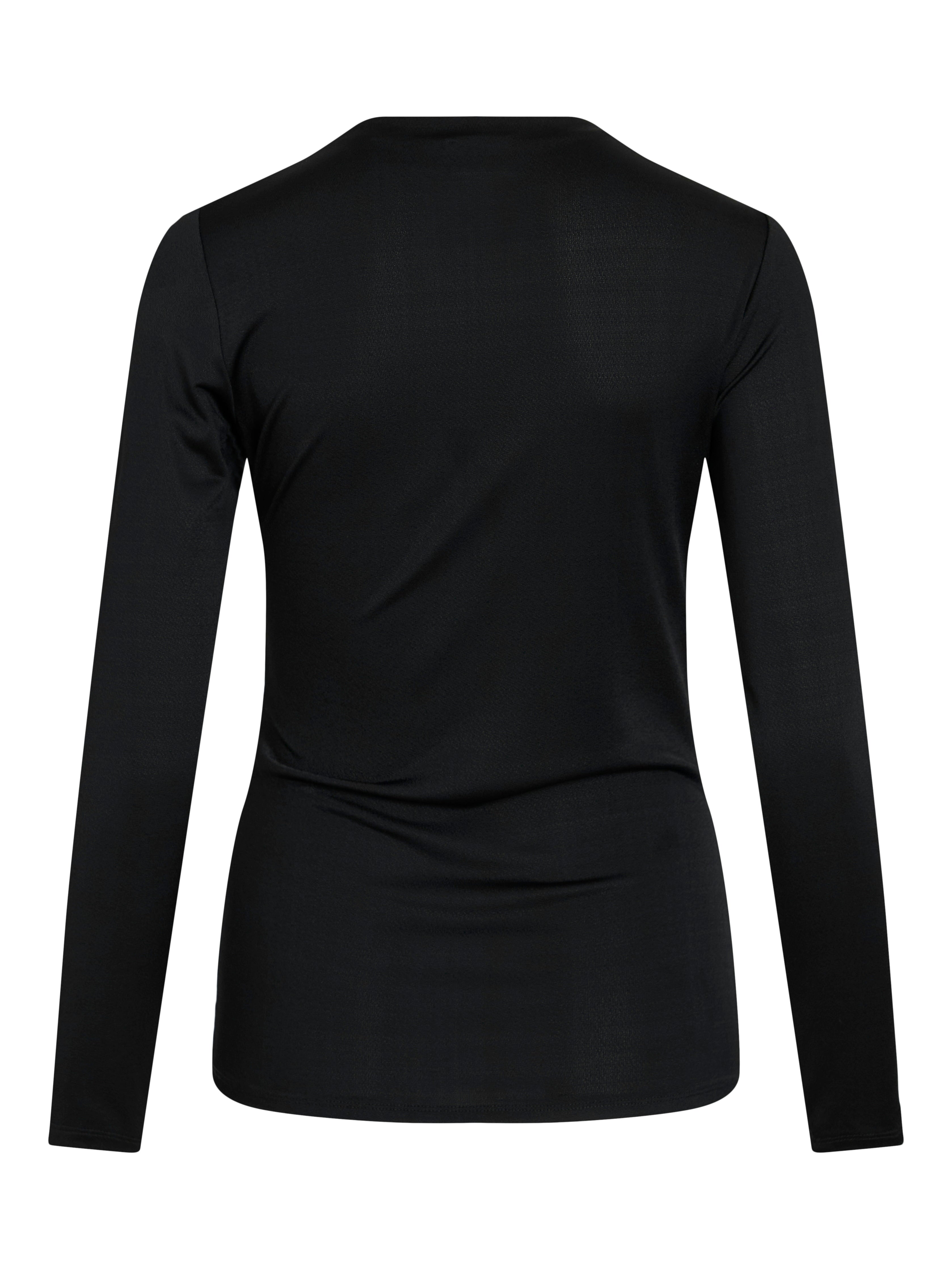 Zurna Funnel neck Draped Detail Top