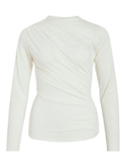 Zurna Funnel neck Draped Detail Top
