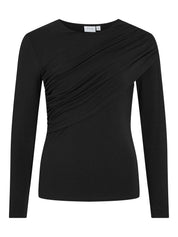 Sempa  Drape Detail Long Sleeve Top