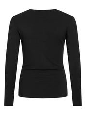 Sempa  Drape Detail Long Sleeve Top