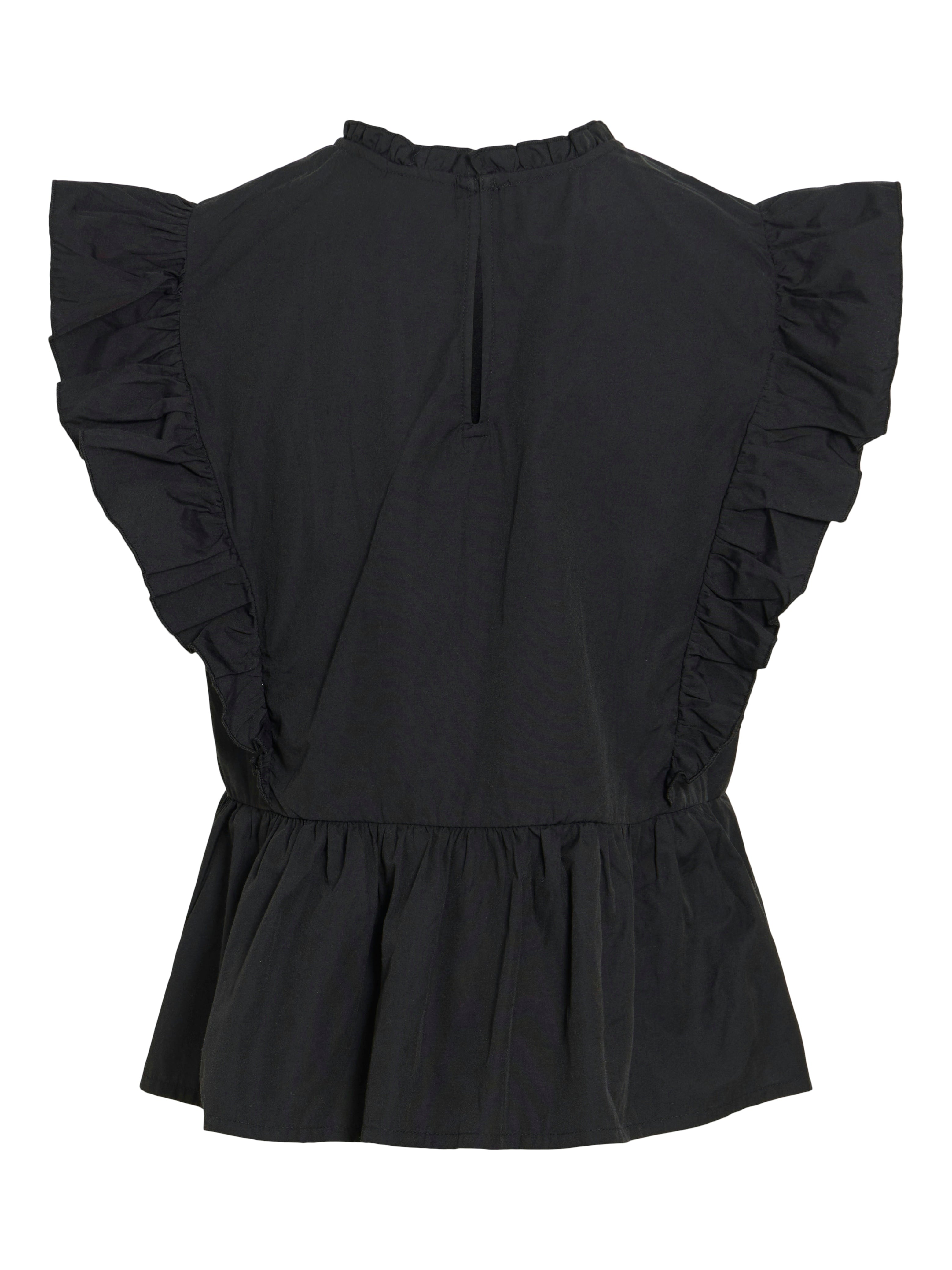 Rufella Frill Top Black