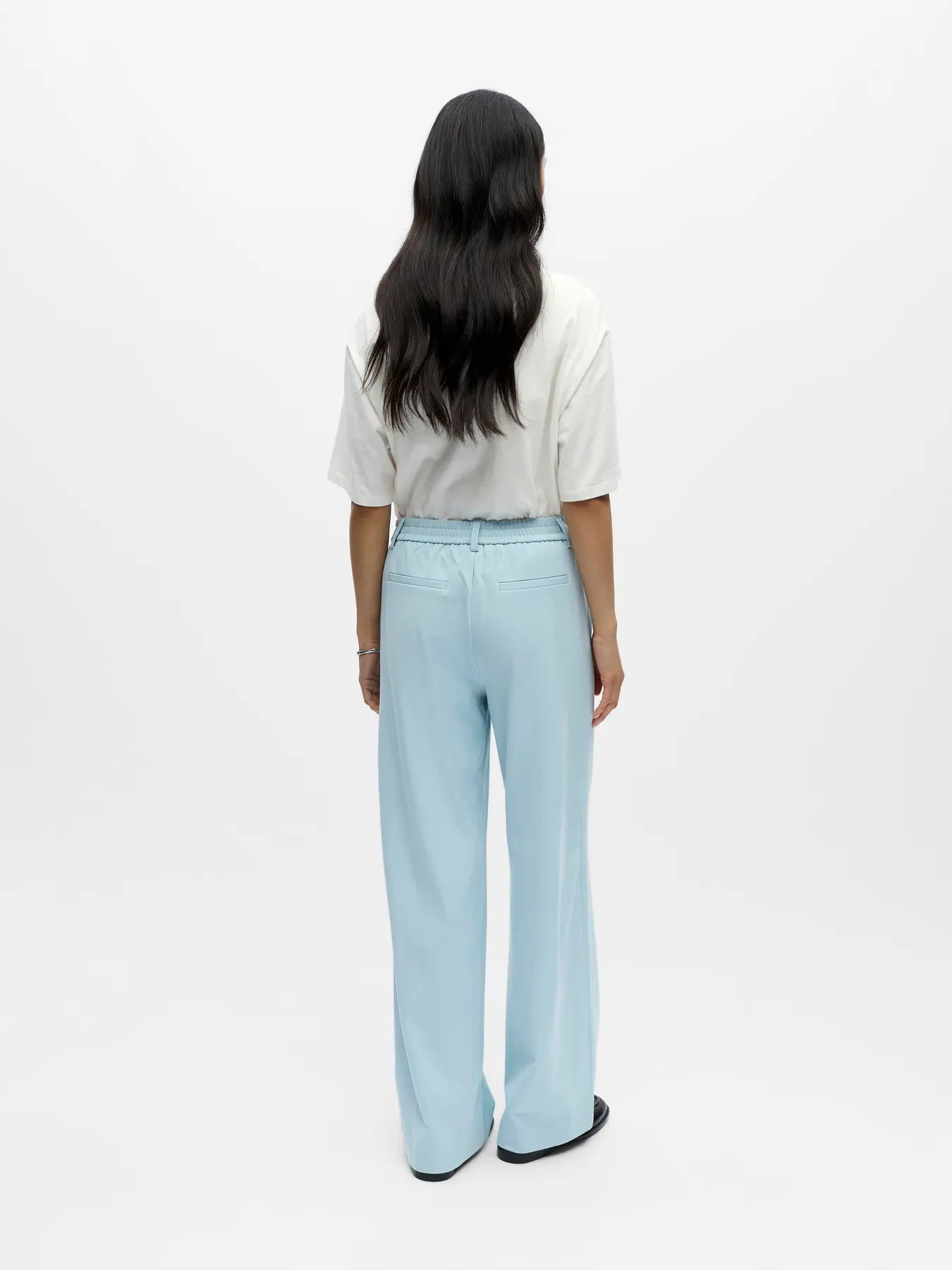 Lisa Blue Wide Leg Trousers