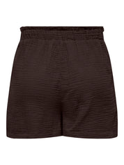 Theis Cheesecloth Shorts Brown