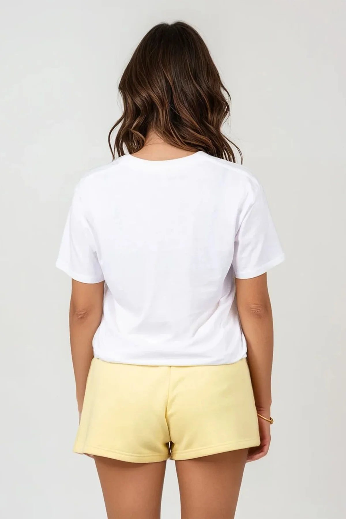 Daisy Yellow Short Sweat Shorts