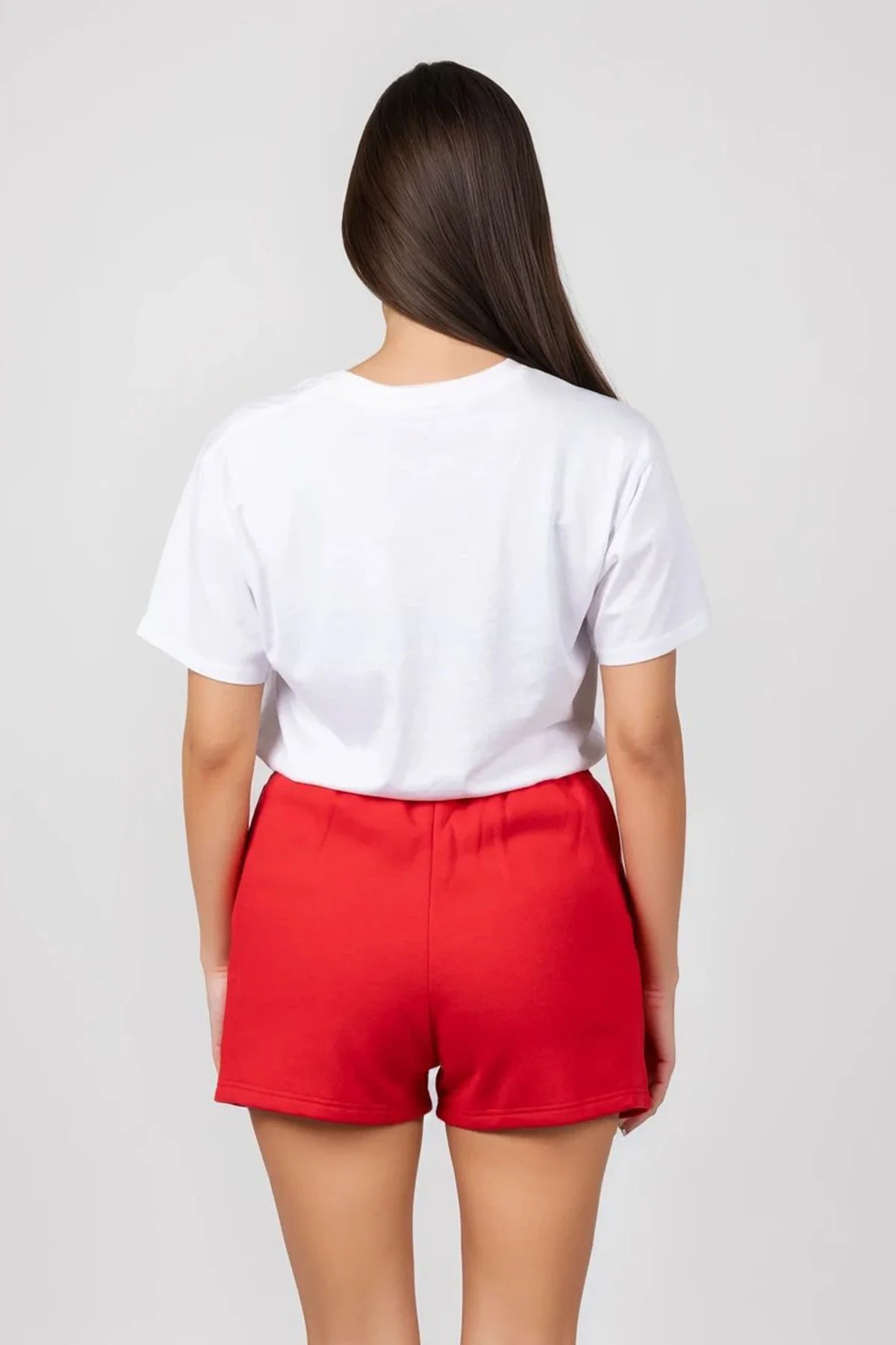 Daisy Red Short Sweat Shorts