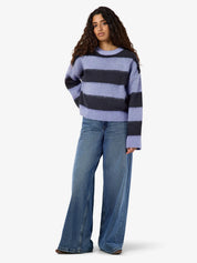 Soff Stripe O-neck Knit Jumper