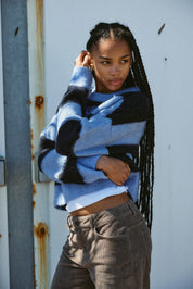 Soff Stripe O-neck Knit Jumper