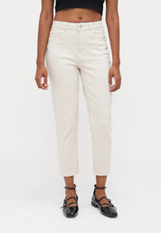 Emily Raw Edge Denim Ecru Jean