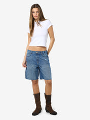 Holla Denim Long Shorts