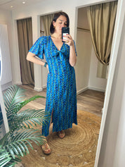 Pippa Bue Floral Tie Front Dress