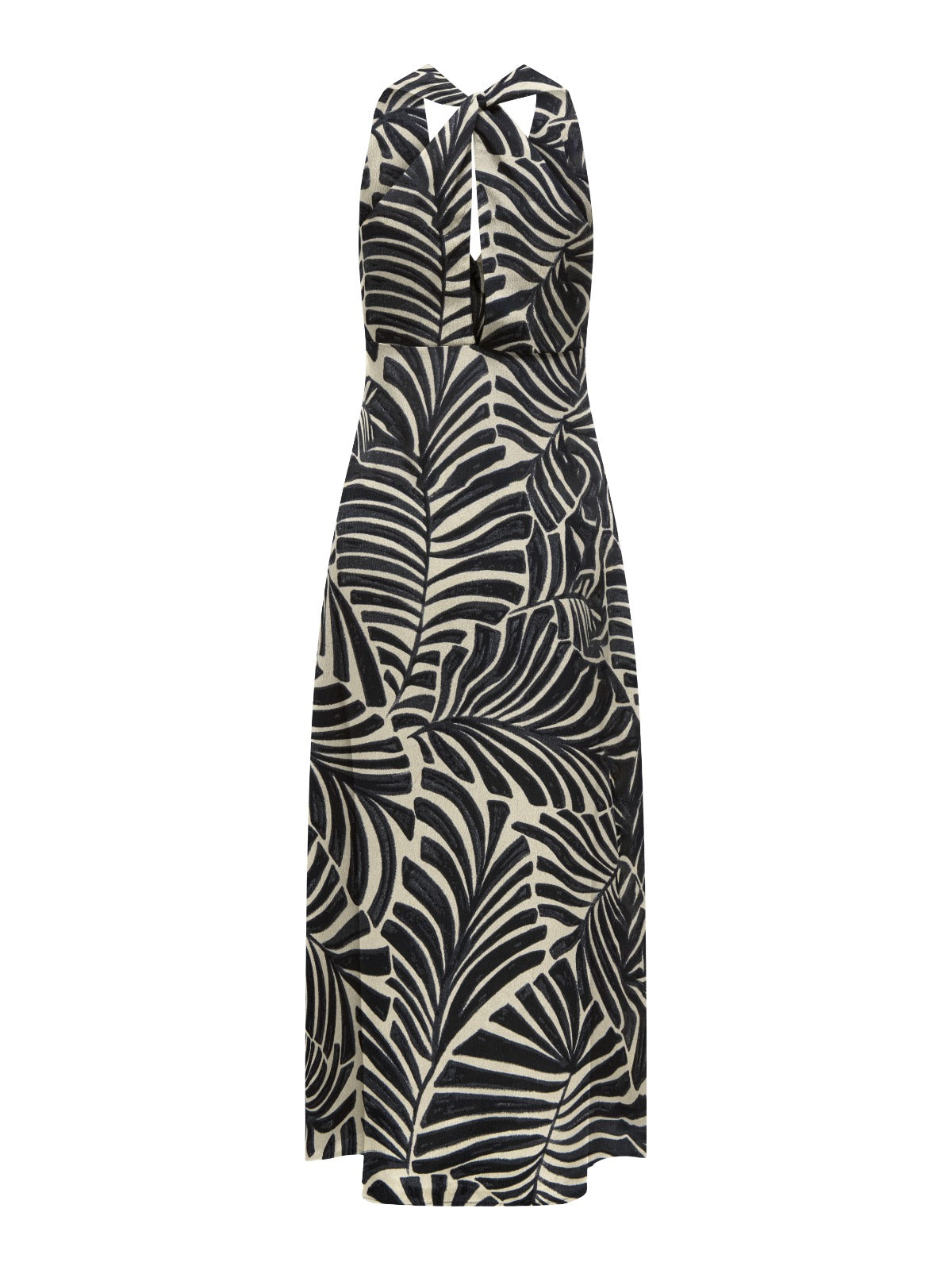 Nova Print Halter neck Twist Back Midi Dress