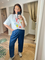 Lobster Print Oversized Tee
